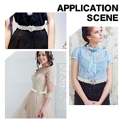 2 шт. 2 стиля плетеные цепочные ремни из АБС-пластика с жемчужным узором и овальной застежкой из сплава&nbsp;AJEW-CP0001-66