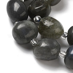 Натуральные нити бус из ларвикита G-Q169-E05-01