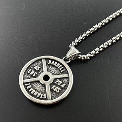 Винтажные мужские подвески-штанги для спортзала из нержавеющей стали 304 FT9457