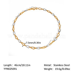 Европейские ожерелья-цепочки ручной работы из нержавеющей стали 304 в форме капли для женщин UT3476-1