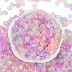 Perles de rocaille en verre de couleurs transparentes&nbsp;X1-SEED-P008-01B-09