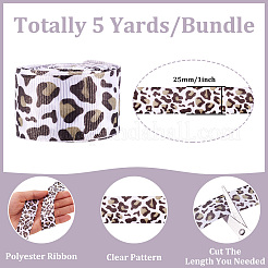 Ленты в рубчик с леопардовым принтом OCOR-TA0001-22B