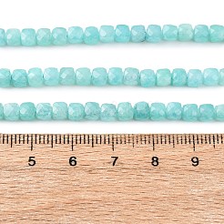 Природных амазонит бисер нитей&nbsp;G-K366-H01-4mm