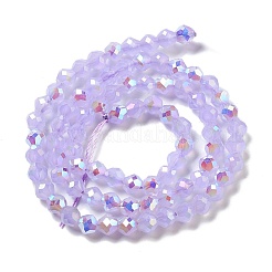 Стеклянные бусины с гальваническим покрытием &nbsp;GLAA-A014-01A