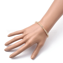 Braccialetti di perline elasticizzati in avventurina rosa naturale&nbsp;BJEW-JB05496-05