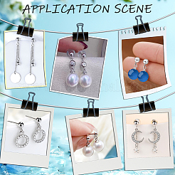 150 шт. 202 нержавеющая сталь шариковая фурнитура для сережек-гвоздиков STAS-SP0001-52C-P