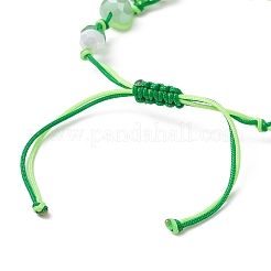 Браслеты из стеклянных и плетеных нейлоновых бусин BJEW-JB11509