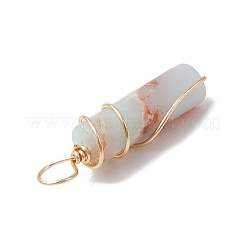 Подвески из окрашенной синтетической императорской колонны из медной проволоки&nbsp;PALLOY-JF03491