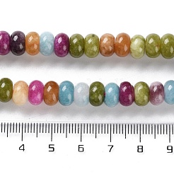 Природные окрашенные белого нефрита нитей бисера&nbsp;X-G-B124-B01-01