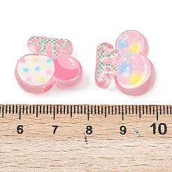 Печатные непрозрачные акриловые бусины OACR-P035-02A-M