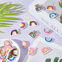 24 шт. 8 стильных силиконовых фокусных бусины&nbsp;SIL-GO0001-30