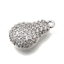 Pendentifs en laiton zircon cubique transparent&nbsp;KK-N289-12P