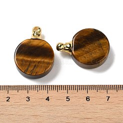 Натуральные подвески для флаконов с тигровым глазом&nbsp;G-Z039-02G-05