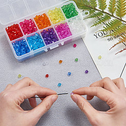 Граненый Bicone прозрачные акриловые бусины TACR-CJ0001-03