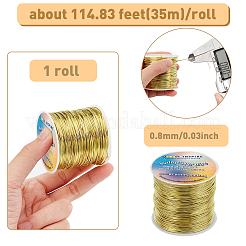 Круглая медная проволока для ювелирных изделий CWIR-FG0001-04B-G