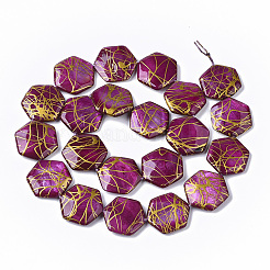 Строковые стеклянные бусины из пресноводных раковин в нитях&nbsp;X-SHEL-T014-013F