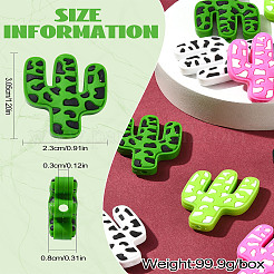 20 шт. 5 цвета кактус пищевые экологически чистые силиконовые фокусные бусины&nbsp;SIL-CJ0001-74