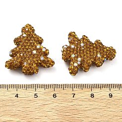 Елка полимерная глина стразы бусины CLAY-NH0001-14E