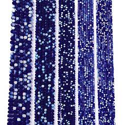 Chapelets de perles en verre transparente  &nbsp;X-EGLA-A044-T8mm-MB06