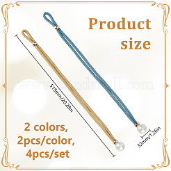 4 embrasse de rideau en polyester 2 couleurs&nbsp;AJEW-DR0002-20B