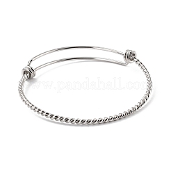 Не тускнеющий расширяемый браслет из нержавеющей стали 304 для девушек и женщин&nbsp;BJEW-C003-04P