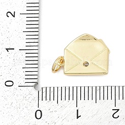 Латунные микропаве прозрачные кубические циркониевые подвески&nbsp;KK-G522-31G