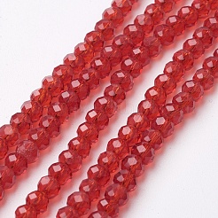 Sfaccettate perle di vetro fili&nbsp;EGLA-F124-M01