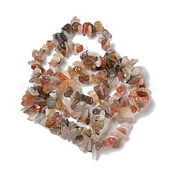 天然縞瑪瑙/バンドメノウチップビーズ連売り  5~8mm  穴：0.3mm  約80~81 CM&nbsp;F022
