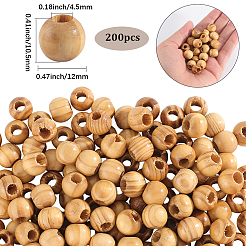 200 шт деревянные бусины WOOD-SP0001-59
