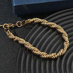 Bracciali a catena a corda tonda in acciaio inossidabile 304 da 6 mm&nbsp;SA-CBA2696-25G