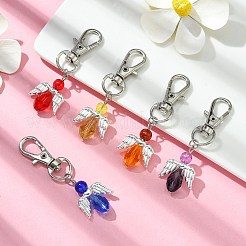 Ангел стеклянный кулон украшение HJEW-JM01557