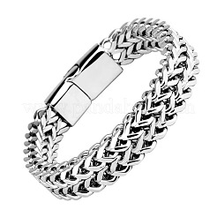 Bracelets à chaîne gourmette en acier inoxydable 304 de style punk pour hommes&nbsp;WGFAED6-01