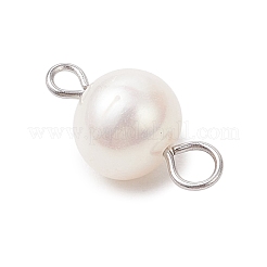 Натуральные пресноводные культивированные жемчужины круглые звенья&nbsp;PALLOY-JF04219-01