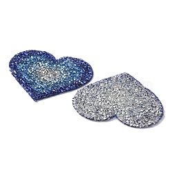 Нашивки в форме сердца со стразами&nbsp;LS-DIY-WH0308-193B
