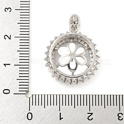 925 штырь из стерлингового серебра с микропаве из кубического циркония STER-B005-26P