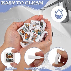 25 шт. 25 стиля квадратные бусины с надписью пищевой экологически чистый силиконовый фокус SIL-SZ0002-69