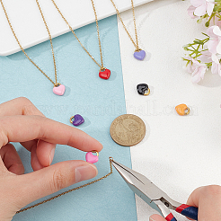 Наборы для самостоятельного изготовления ожерелий из нержавеющей стали 304 на тему Дня святого Валентина DIY-UN0002-12G