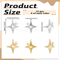 12шт 2 цвета подвески из сплава с покрытием стойки&nbsp;FIND-LP0001-93