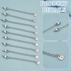 30 шт. удлинитель цепи из нержавеющей стали 304&nbsp;STAS-UN0059-05