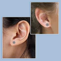 20 шт. 10 размера беруши из нержавеющей стали 304 калибров EJEW-DC0001-29