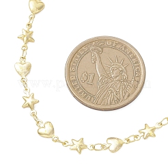 Цепочки-колье из нержавеющей стали 304 в форме сердца и звезды NJEW-JN05618