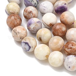 Натуральные фиолетовые опаловые бусины&nbsp;G-L642-B21-10mm