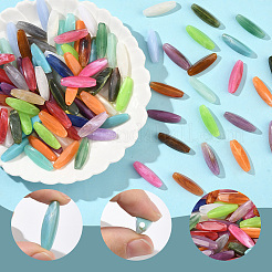 100 шт. акриловые бусины с имитацией рисовых камней&nbsp;OACR-SP0001-66