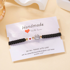 Bracelets de perles tressées en plastique à thème sportif&nbsp;WG0CE78-01