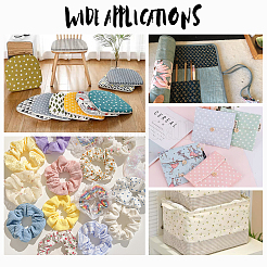 Хлопчатобумажная ткань с саржевым принтом AJEW-WH0168-27