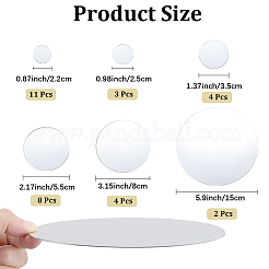Акриловое зеркало наклейка на стену&nbsp;DIY-WH20049-30