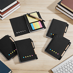 Ensemble de cahier à spirale avec notes adhésives et stylo&nbsp;AJEW-WH0410-360