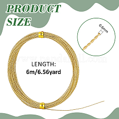 6м медной проволоки для бисероплетения для изготовления ювелирных изделий CWIR-WH0026-01B-G