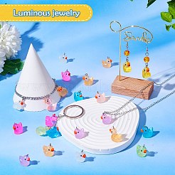 48 шт. 8-цветные подвески из прозрачной смолы JX860A