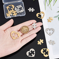 8 комплект 2-х цветных ионно-покрытых (IP) подвесок из нержавеющей стали 304 STAS-UN0055-50